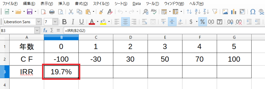 IRR-Excel